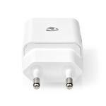 Nedis Vægoplader | 12 W | Hurtigopladningsfunktion | 2.4 A | Antal output: 1 | USB-A | Micro USB (Loose) kabel | 1.00 m | Single Voltage Output | Hvid