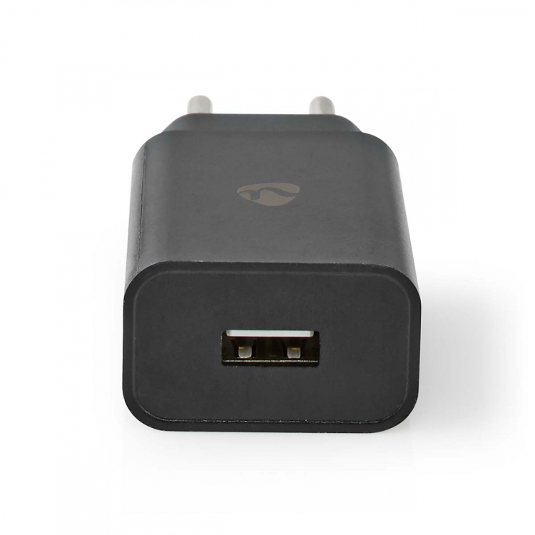 Nedis Vægoplader | 12 W | Hurtigopladningsfunktion | 1x 2.1 A A | Antal output: 1 | USB-A | Micro USB (Loose) kabel | 1.00 m | Single Voltage Output | Sort