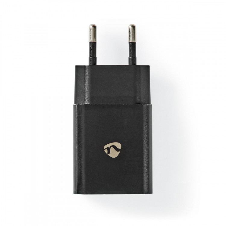 Nedis Vægoplader | 12 W | Hurtigopladningsfunktion | 1x 2.1 A A | Antal output: 1 | USB-A | Micro USB (Loose) kabel | 1.00 m | Single Voltage Output | Sort