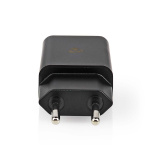 Nedis Vægoplader | 12 W | Hurtigopladningsfunktion | 1x 2.4 A A | Antal output: 1 | USB-A | Uden Kabel | Single Voltage Output | Sort