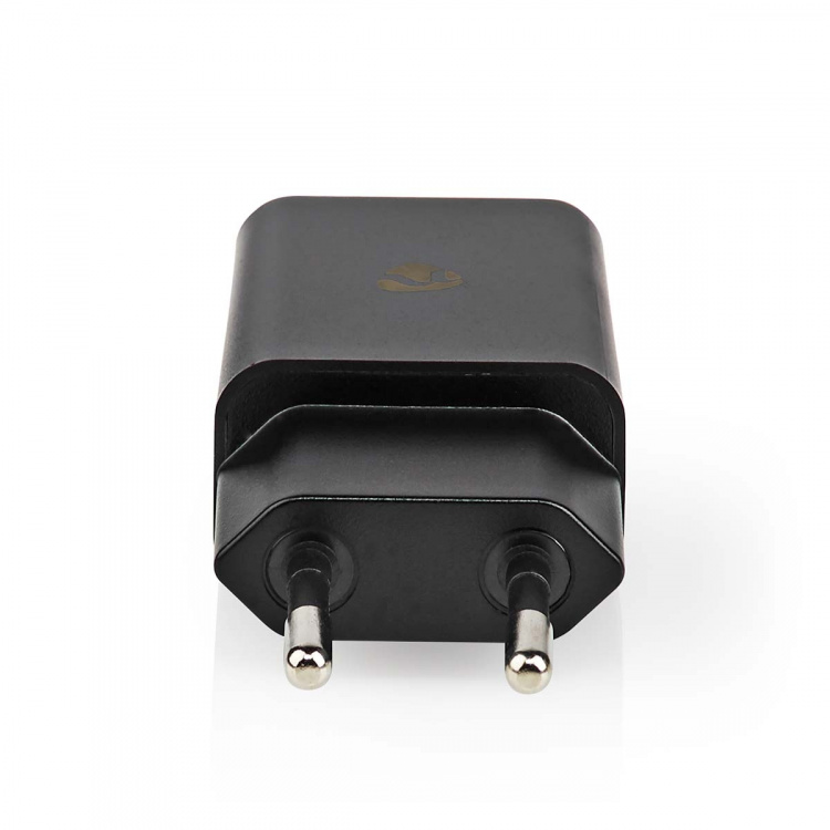 Nedis Vægoplader | 12 W | Hurtigopladningsfunktion | 1x 2.4 A A | Antal output: 1 | USB-A | Uden Kabel | Single Voltage Output | Sort