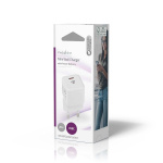 Nedis Vægoplader | 20 W | PD3.0 20W | Hurtigopladningsfunktion | 1.67 A / 2.22 A / 3.0 A | Antal output: 1 | USB-C™ | Automatisk Valgt Spænding | Hvid