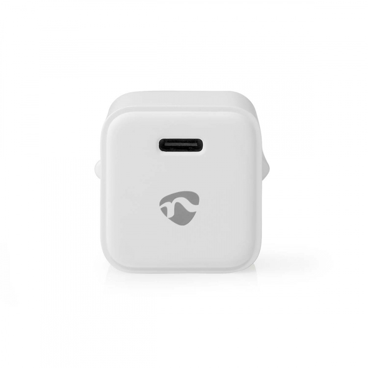 Nedis Vægoplader | 30 W | PD3.0 30W | Hurtigopladningsfunktion | 1.5 / 2.0 / 2.5 / 3.0 A | Antal output: 1 | USB-C™ | Automatisk Valgt Spænding | Hvid