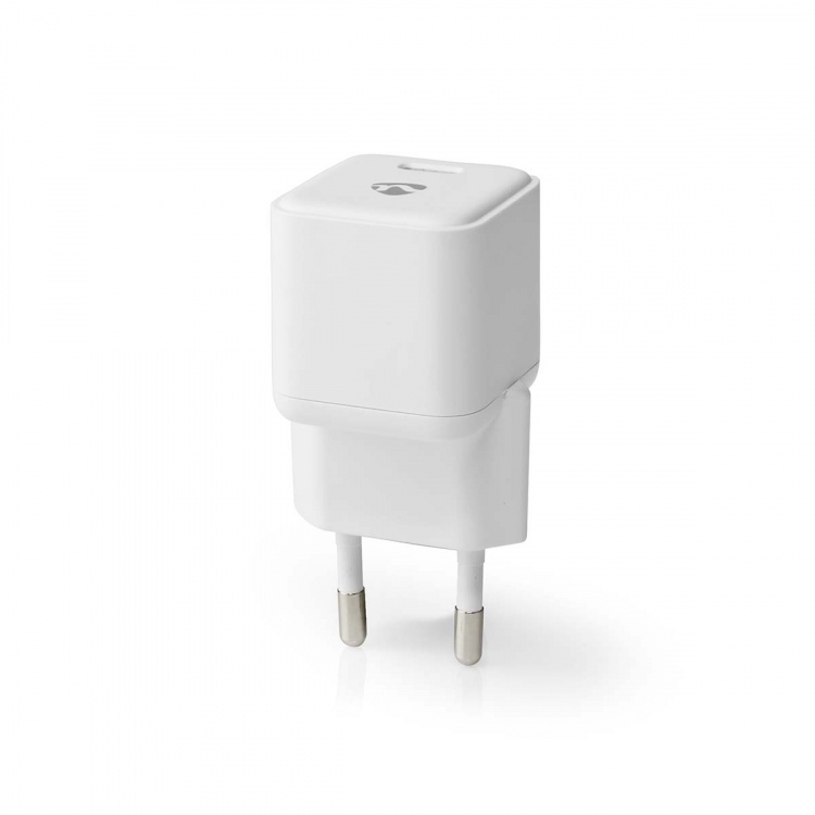 Nedis Vægoplader | 30 W | PD3.0 30W | Hurtigopladningsfunktion | 1.5 / 2.0 / 2.5 / 3.0 A | Antal output: 1 | USB-C™ | Automatisk Valgt Spænding | Hvid