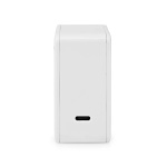 Nedis Vægoplader | 100 W | GaN | Hurtigopladningsfunktion | 3.0 / 5.0 A | Antal output: 1 | USB-C™ | Automatisk Valgt Spænding | Hvid