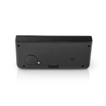 Nedis Vækkeur med Trådlås Ladning | Qi certificeret | 5 / 7.5 / 10 / 15 W | USB-A Male | 2 Alarmtider | Snooze funktion