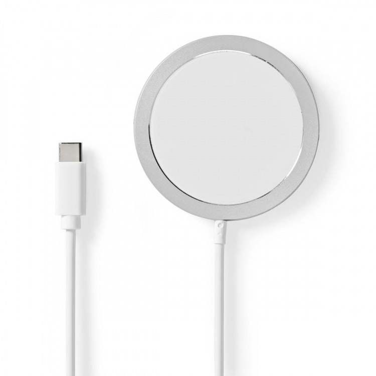 Nedis Trådløs oplader | Stand | 5 / 7.5 / 10 / 15 W | 1.0 / 1.1 / 1.67 / 2 A | Inkluderet kabel | USB Type-C™ | 1.00 m