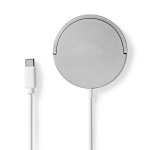 Nedis Trådløs oplader | Stand | 5 / 7.5 / 10 / 15 W | 1.0 / 1.1 / 1.67 / 2 A | Inkluderet kabel | USB Type-C™ | 1.00 m