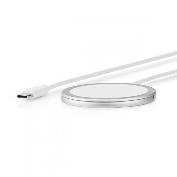 Nedis Trådløs oplader | Stand | 5 / 7.5 / 10 / 15 W | 1.0 / 1.1 / 1.67 / 2 A | Inkluderet kabel | USB Type-C™ | 1.00 m