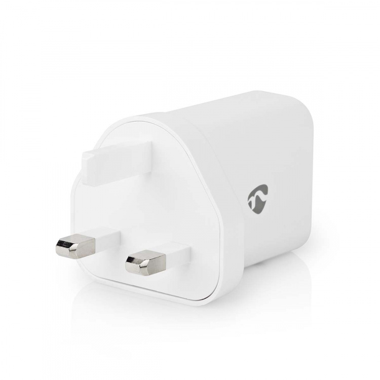 Nedis Vægoplader | 18 W | QC3.0 | Hurtigopladningsfunktion | 3.0 A | Antal output: 1 | USB-A | Automatisk Valgt Spænding | Hvid