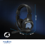 Nedis Gaming Headset | Over-Ear | Surround | USB Type-A | Fold-Away Mikrofon | 2.10 m | LED