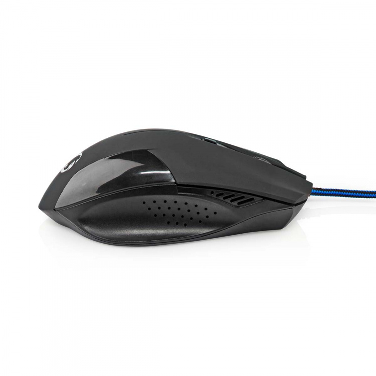 Nedis Gaming Mouse | Kabel | 1200 / 2400 / 4800 / 7200 dpi | Justerbar DPI | Antal knapper: 6 | Programmerbare knapper | Højrehåndet | 1.50 m | Uden Belysning