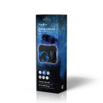 Nedis Gaming Mus og Mussemåtte Sæt | Kabel | 1200 / 2400 / 4800 / 7200 dpi | Justerbar DPI | Antal knapper: 6 | Højrehåndet | 1.50 m | Uden Belysning