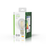 Nedis LED glødepære E27 | A60 | 4 W | 470 lm | 2700 | Varm Hvid | Retro stil | 1 stk