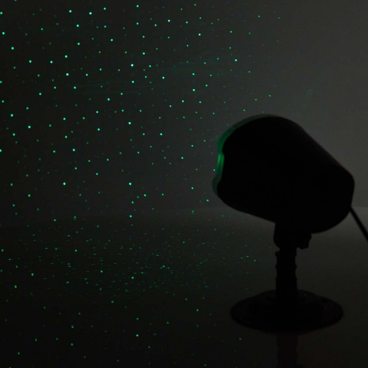 Nedis Dekorativt Lys | LED- og laserprojektor | Farverig LED og grøn laser | Indendørs eller udendørs | Fjernbetjening