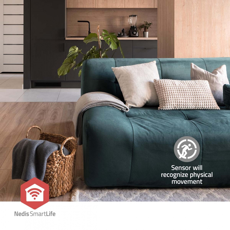 Nedis SmartLife Bevægelses Sensor | Lyssensor | Zigbee 3.0 | Batteri / USB Drevet | Detektorvinkel: 100 ° | Detektorområde: 7 m | Maks. batteritid: 24 Måned | Hvid