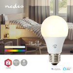 Nedis SmartLife Fuld Farve Pære | E27 | 806 lm | 9 W | RGB / Varm til kølig hvid | 2200 - 6500 K | Android™ / IOS | Pære | 1 stk
