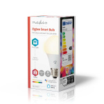 Nedis SmartLife Fuld Farve Pære | E27 | 806 lm | 9 W | RGB / Varm til kølig hvid | 2200 - 6500 K | Android™ / IOS | Pære | 1 stk