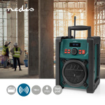 Nedis DAB+ Radio | Radio på Byggepladsen | DAB+ / FM | 2.2 