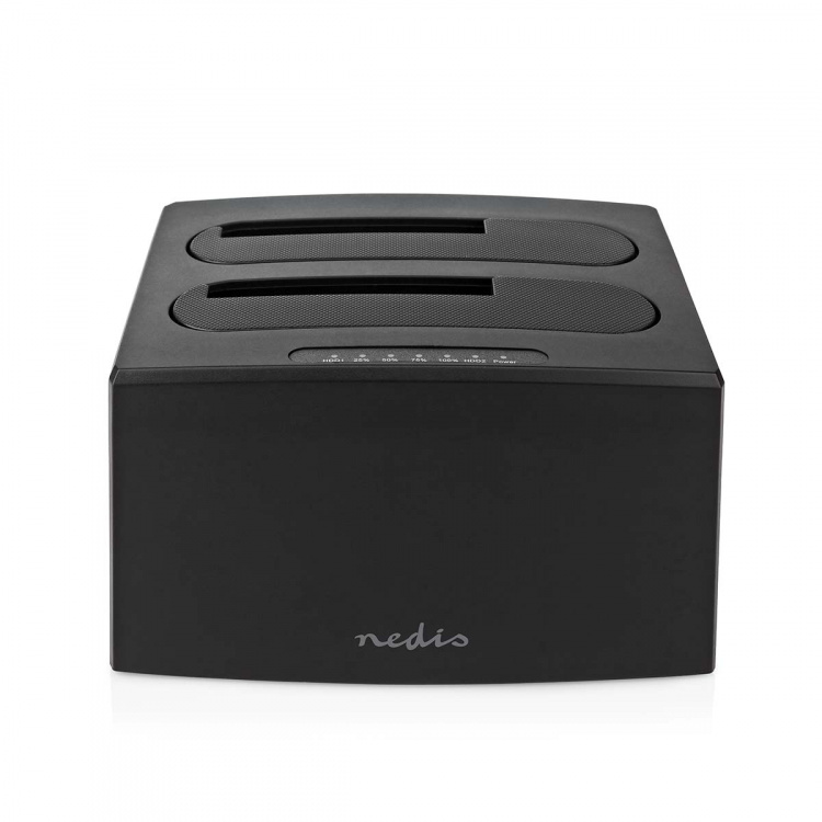 Nedis Harddisk Dockingstation | USB 3.2 Gen1 | USB Type-A | 2 Diske | 2.5 / 3.5 