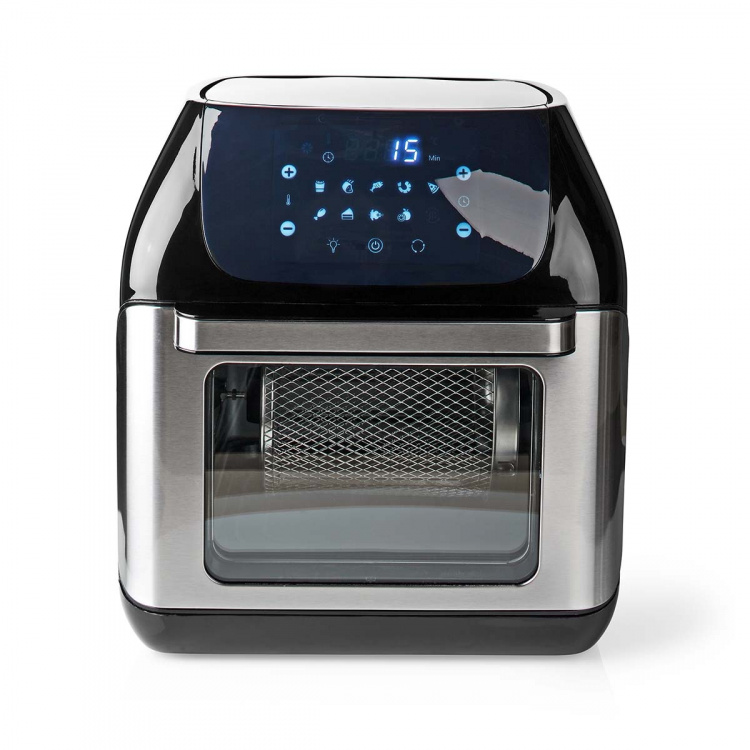 Nedis Hot Air Fryer | 12 l | Timer: 60 min | Antal forudindstillede programmer: 9 | Digital | Sort