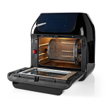 Nedis Hot Air Fryer | 12 l | Timer: 60 min | Antal forudindstillede programmer: 9 | Digital | Sort