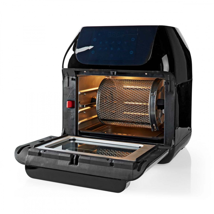 Nedis Hot Air Fryer | 12 l | Timer: 60 min | Antal forudindstillede programmer: 9 | Digital | Sort