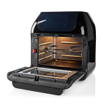 Nedis Hot Air Fryer | 12 l | Timer: 60 min | Antal forudindstillede programmer: 9 | Digital | Sort