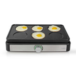 Nedis Woksæt | Grill | 6 Personer | Spatel | Indstilling af temperatur | Non-stick belægning | Rektangel