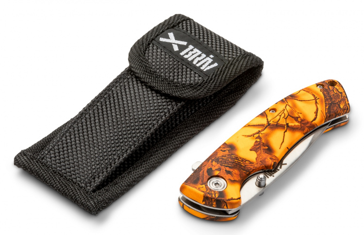 Jaktfällkniv Orange Camo 4,5