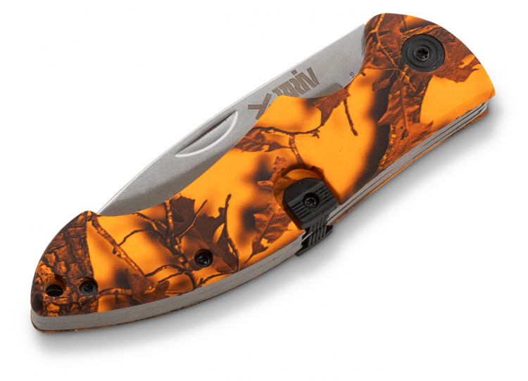 Belly Orange Camo dobbeltbladet foldekniv, 6/48