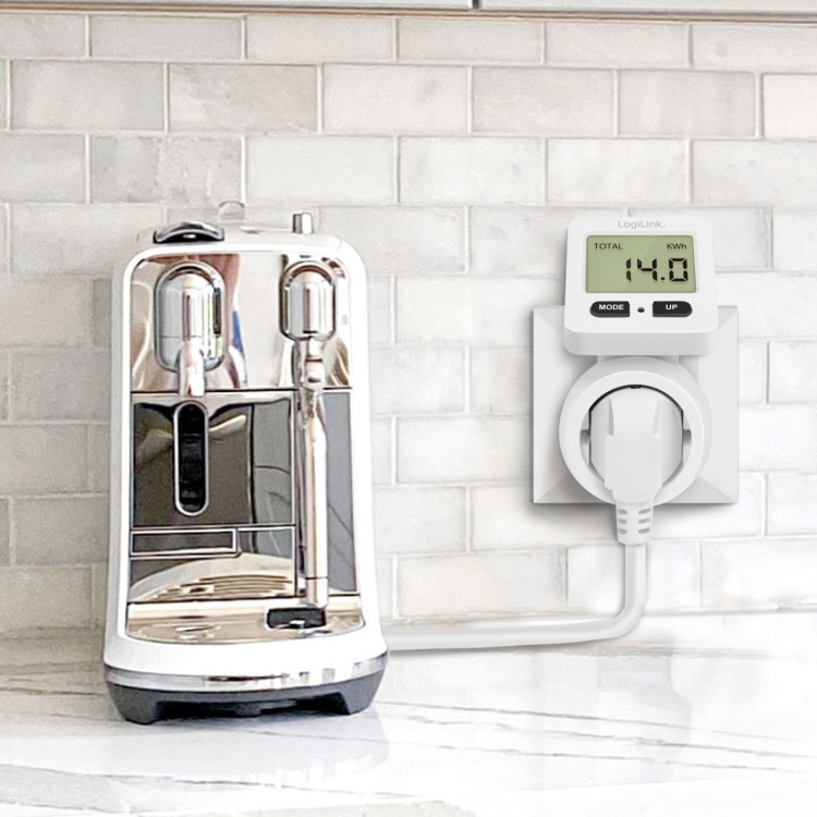 LogiLink Energimätare med kostnadsberäkning Roterbar display