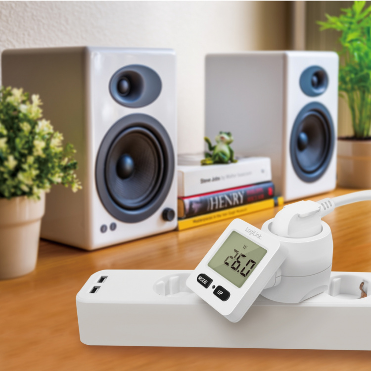 LogiLink Energimätare med kostnadsberäkning Roterbar display