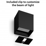 Philips Hue Resonate Vägglampa Nedåtriktad White and Color Ambiance Svart