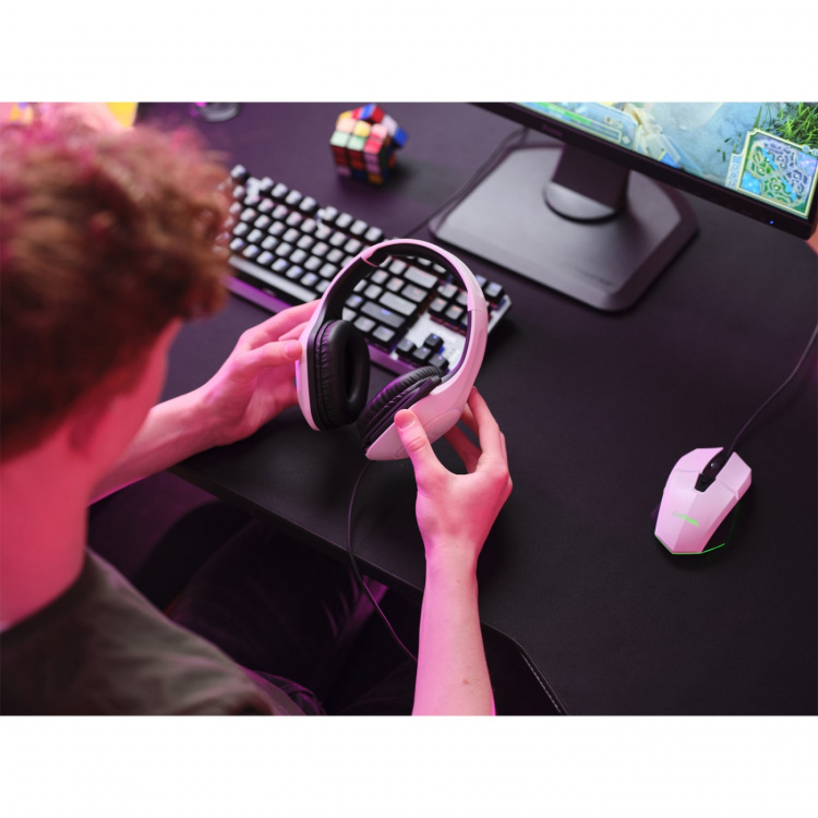 Trust GXT 415W Zirox Gaming Headset Vit Trust GXT 415W Zirox Gaming Headset Vit
