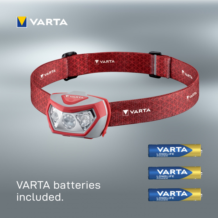 Varta Outdoor Sports H20 Pro Pannlampa 200 lm Röd Varta Outdoor Sports H20 Pro Pannlampa 200 lm Röd