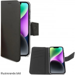 Celly Wally Wallet Case iPhone 15 Plus Svart