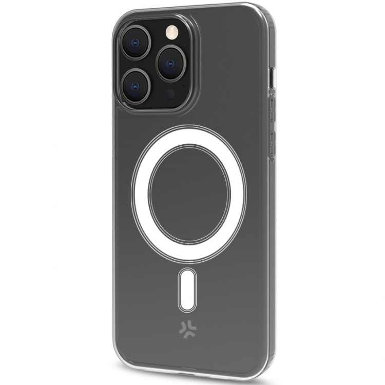 Celly Gelskinmag Magnetic TPU Cover iPhone 15 Pro Max Transparent