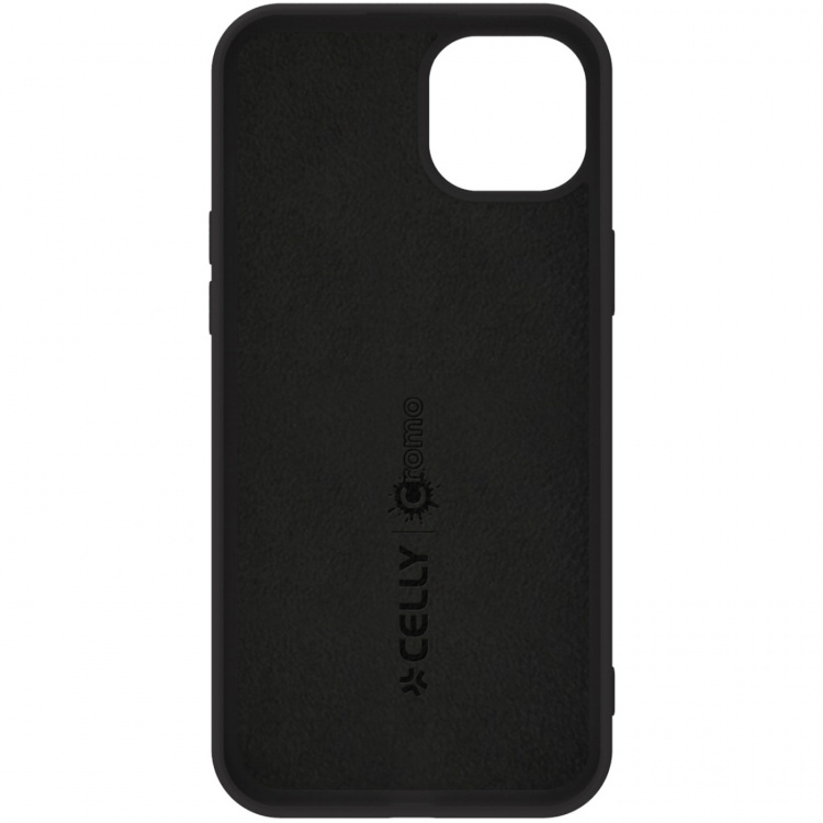 Celly Cromo Soft rubber case iPhone 15 Plus Svart