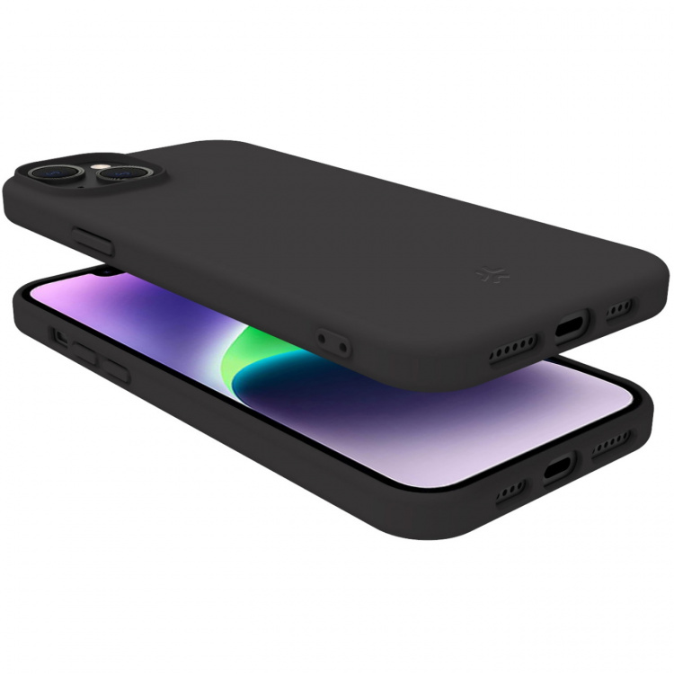 Celly Cromo Soft rubber case iPhone 15 Plus Svart