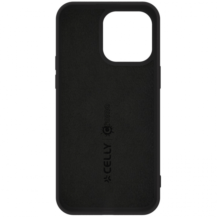 Celly Cromo Soft rubber case iPhone 15 Pro Max Svart