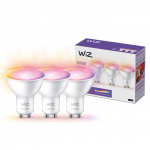 WiZ WiFi Smart LED GU10 50W Färg + Varm-kallvit 345 lm 3-pack WiZ WiFi Smart LED GU10 50W Färg + Varm-kallvit 345 lm 3-pack