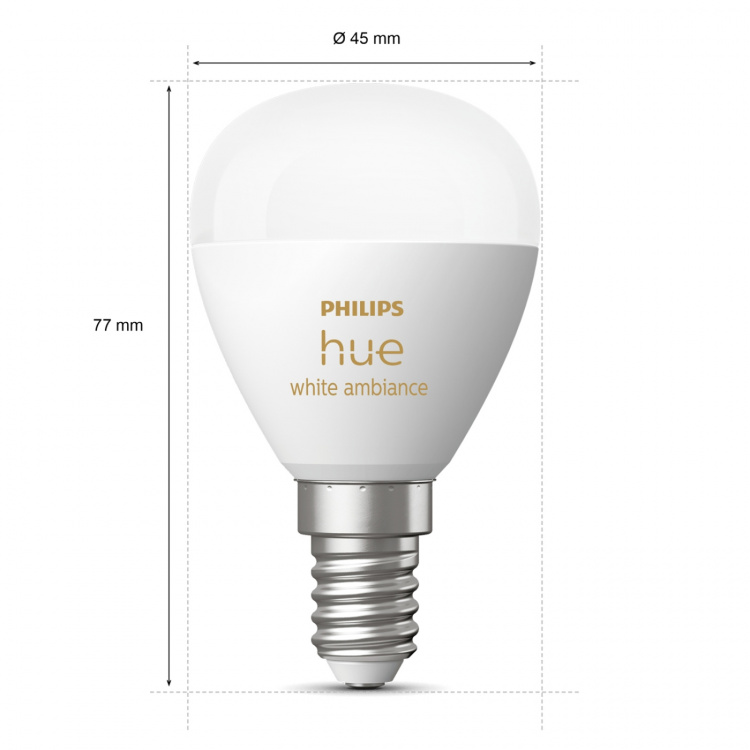Philips Hue White Ambiance E14 Klot 1-pack