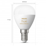 Philips Hue White Ambiance E14 Klot 2-pack