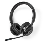 Nedis PC-headset | On-Ear | Stereo | Bluetooth | Fold-Away Mikrofon | Sort