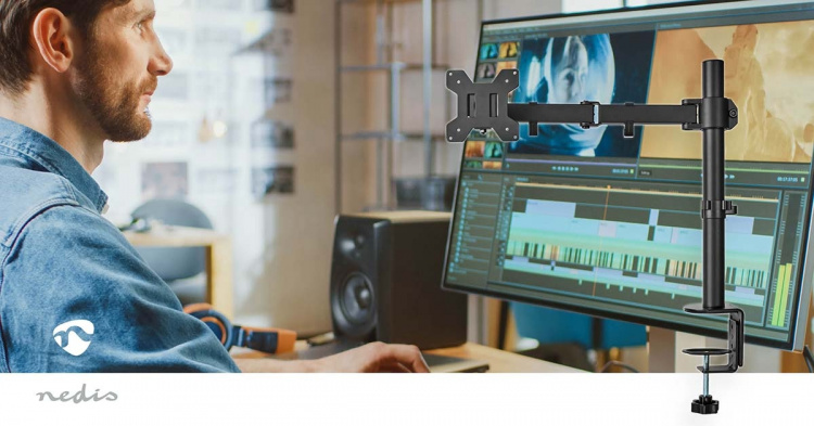 Nedis Ergonomisk Skærmbeslag | 1 Skærm(e) | 15 - 32 