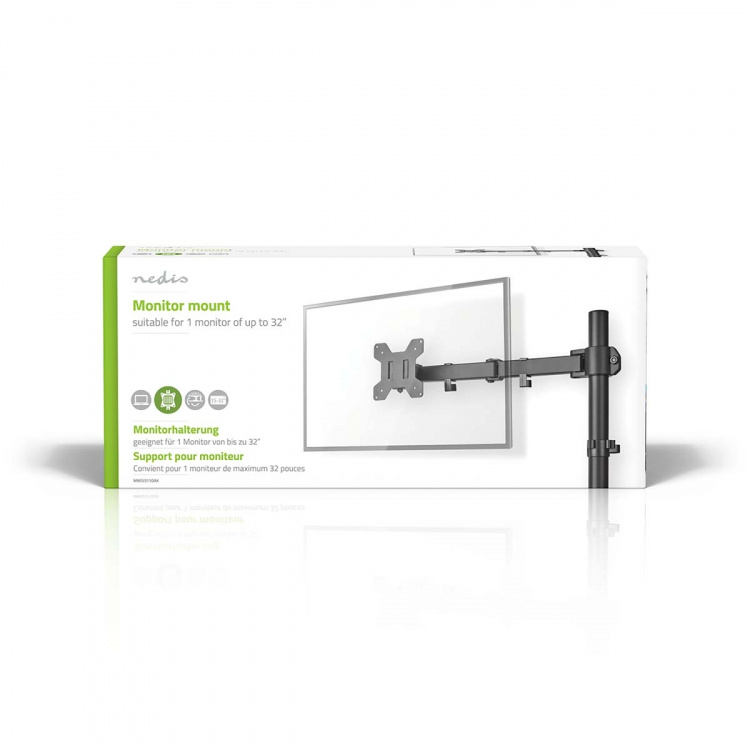 Nedis Ergonomisk Skærmbeslag | 1 Skærm(e) | 15 - 32 