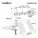 Nedis Ergonomisk Skærmbeslag | Notebook | 1 Skærm | 15 - 32 