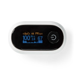 Nedis SmartLife Puls Oximeter | Bluetooth® | LED | Auditiv alarm / Iltmætning (SpO2) / Interferens mod bevægelser / Perfusionsindeks / Pulsfrekvens / Sensor med høj præcision | Hvid Nedis SmartLife Puls Oximeter | Bluetooth® | LED | Auditiv alarm / Iltmætning (SpO2) / Interferens mod bevægelser / Perfusionsindeks / Pulsfrekvens / Sensor med høj præcision | Hvid