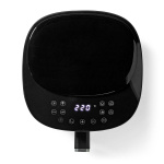 Nedis Hot Air Fryer | 4,2 l | Timer: 240 min | Antal forudindstillede programmer: 8 | Digital | Sort